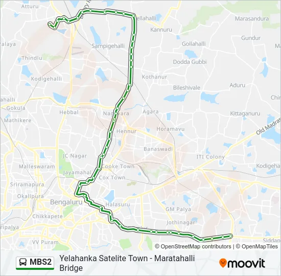 MBS2 Bus Line Map