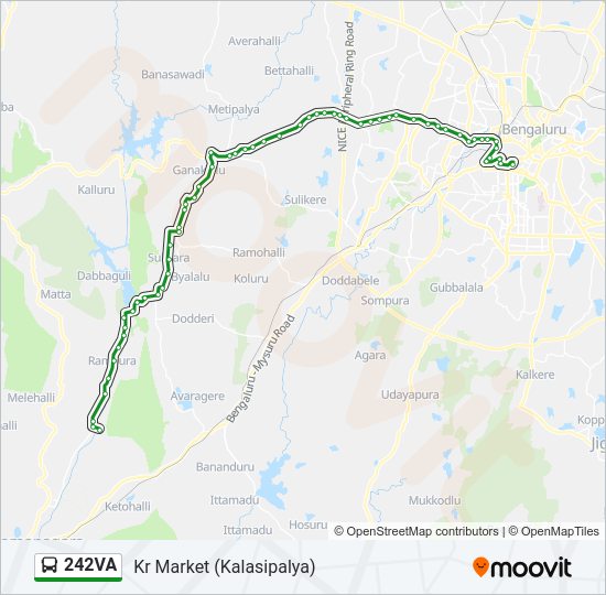 242VA bus Line Map