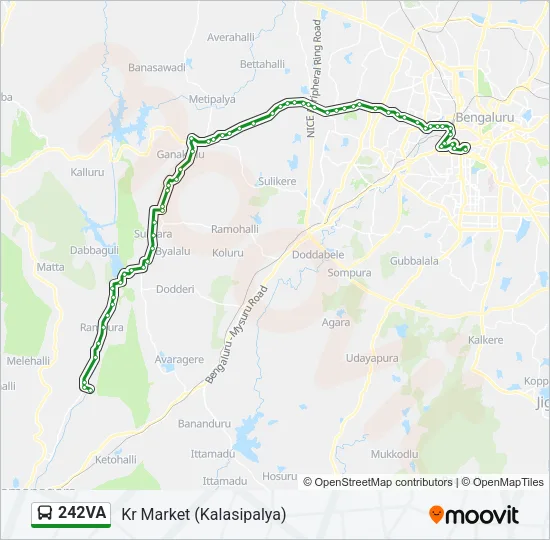 242VA Bus Line Map