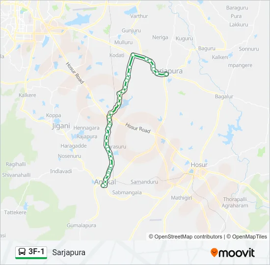 3F-1 Bus Line Map