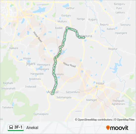 3F-1 Bus Line Map