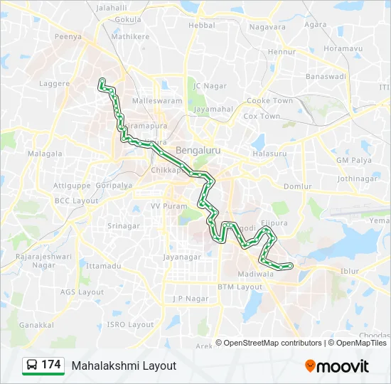 174 Bus Line Map