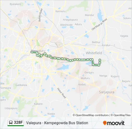 328F Bus Line Map