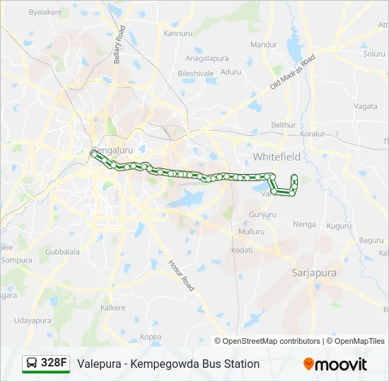 328F Bus Line Map