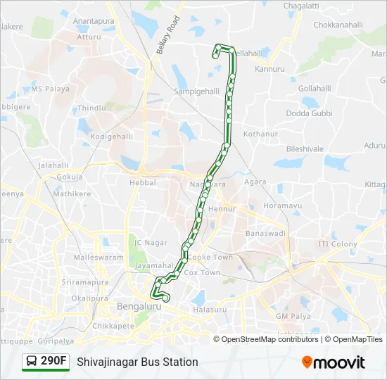 290F Bus Line Map