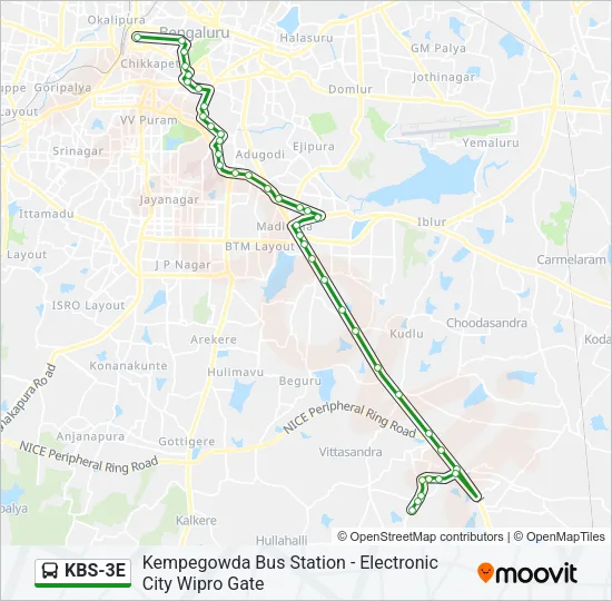 KBS-3E Bus Line Map