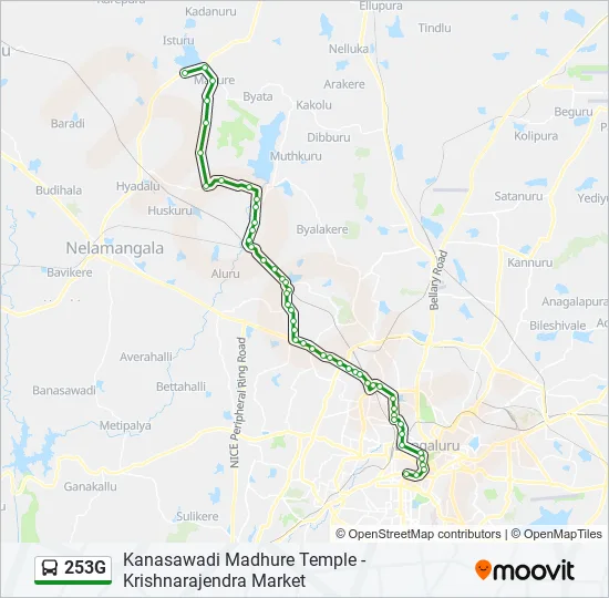 253G Bus Line Map