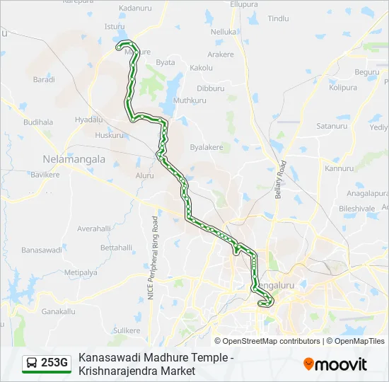 253G Bus Line Map