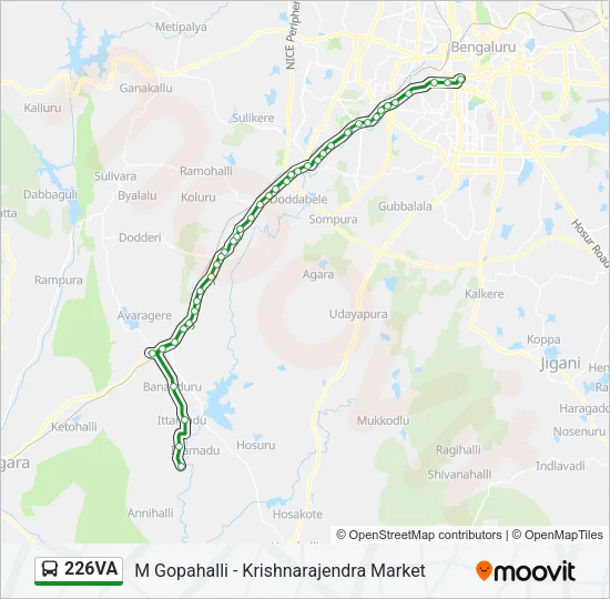 226VA Bus Line Map