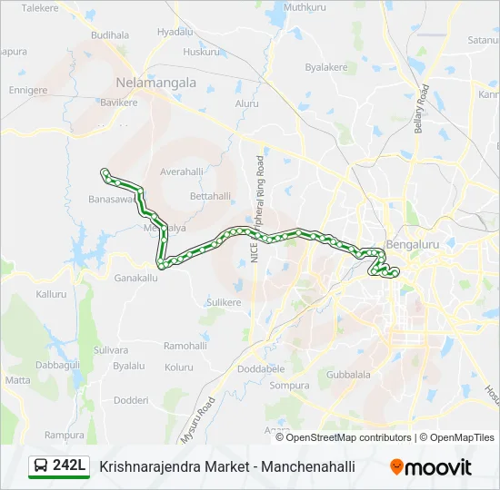 242L Bus Line Map