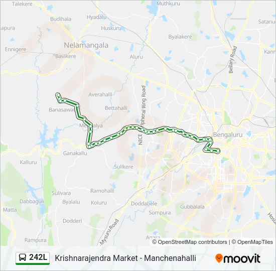 242L Bus Line Map