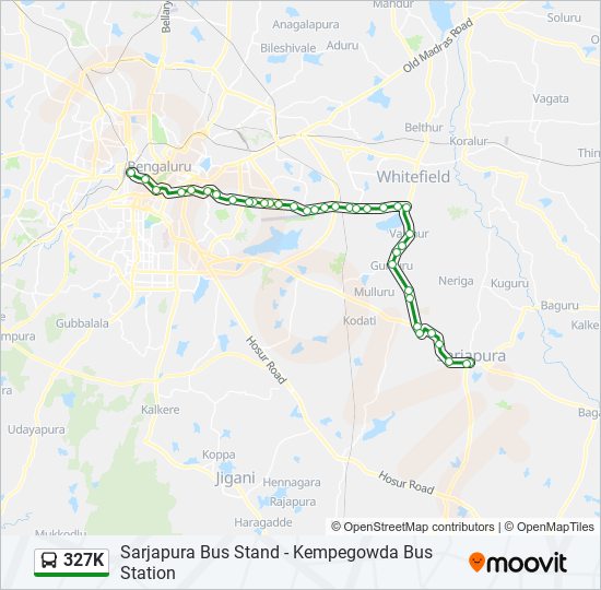 327K bus Line Map