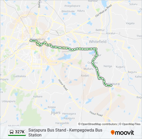 327K bus Line Map