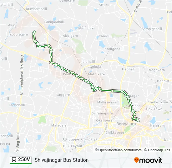 250V Bus Line Map