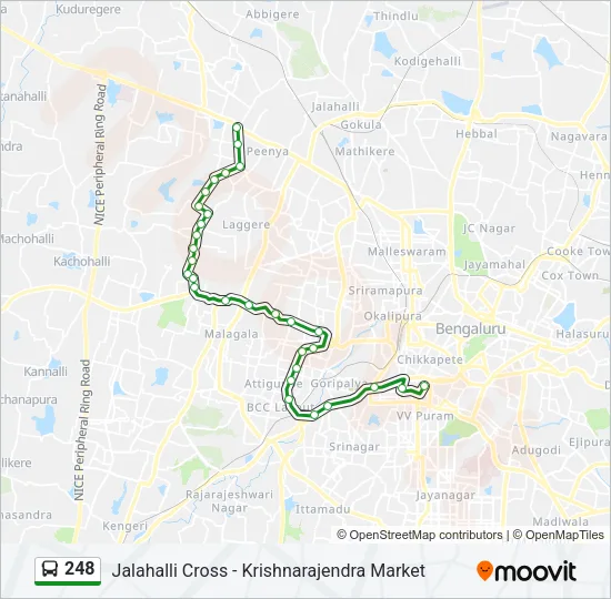 248 Bus Line Map