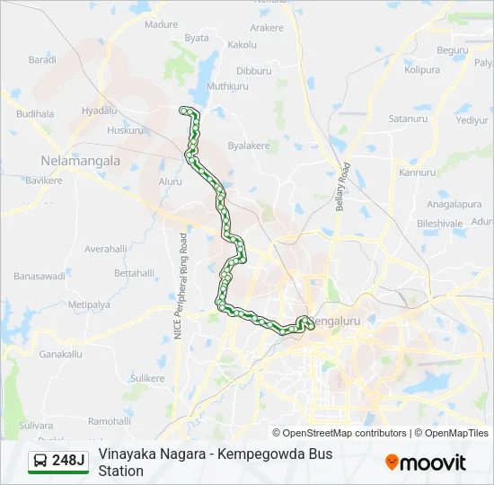 248J Bus Line Map