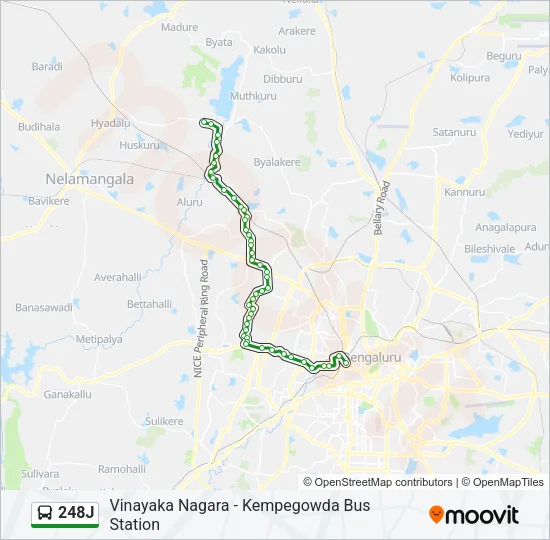248J Bus Line Map