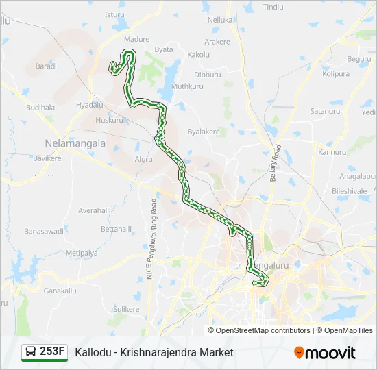253F Bus Line Map