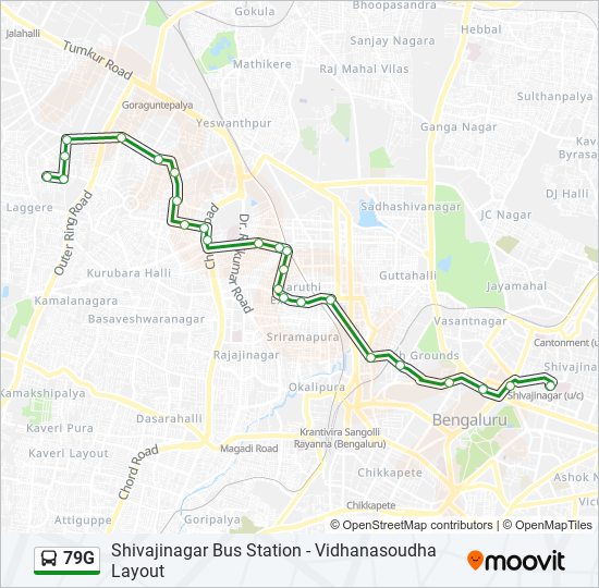 79G bus Line Map