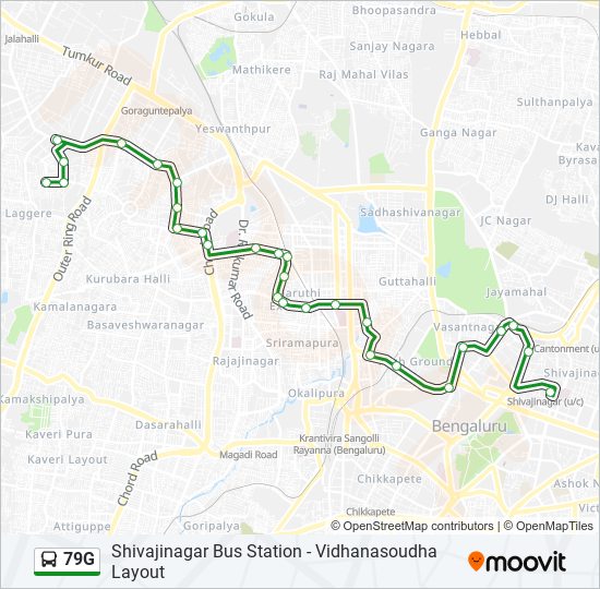 79G bus Line Map