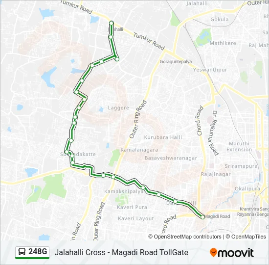 248G Bus Line Map