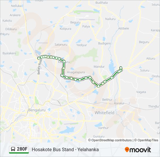 280F bus Line Map