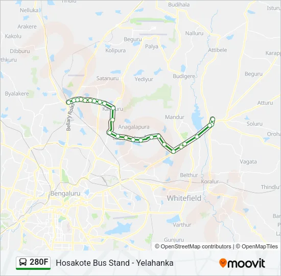 280F Bus Line Map
