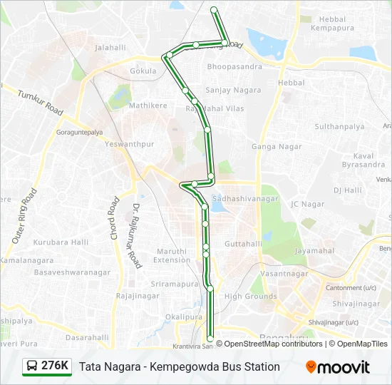 276K Bus Line Map
