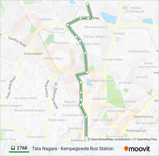 276K Bus Line Map