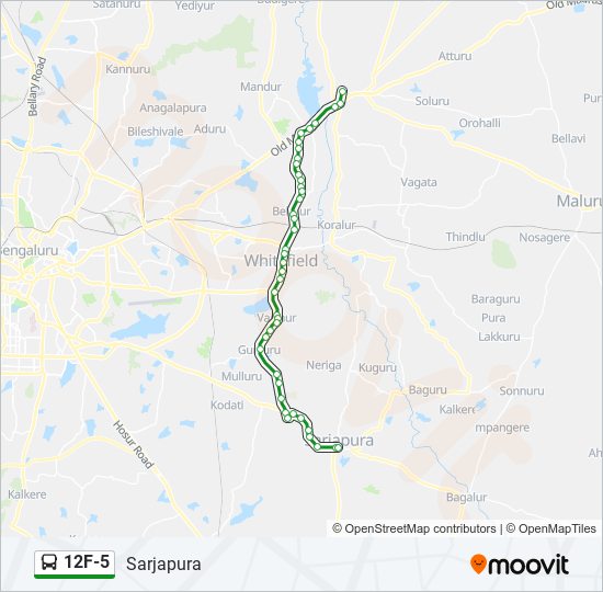 12F-5 bus Line Map