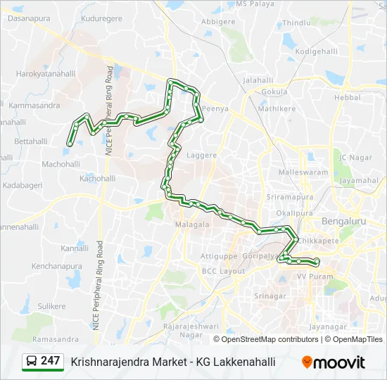 247 Bus Line Map