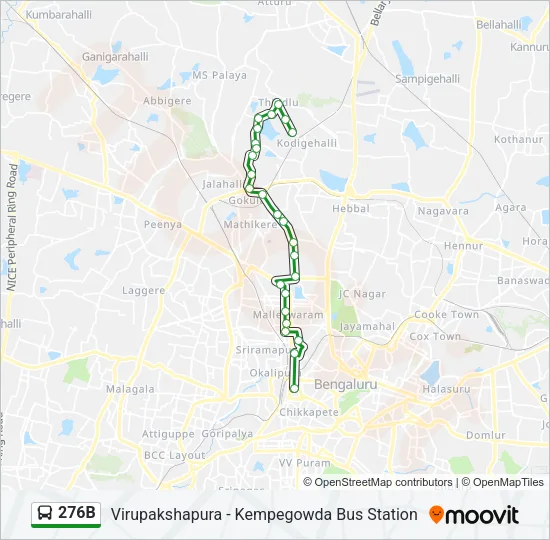 276B Bus Line Map