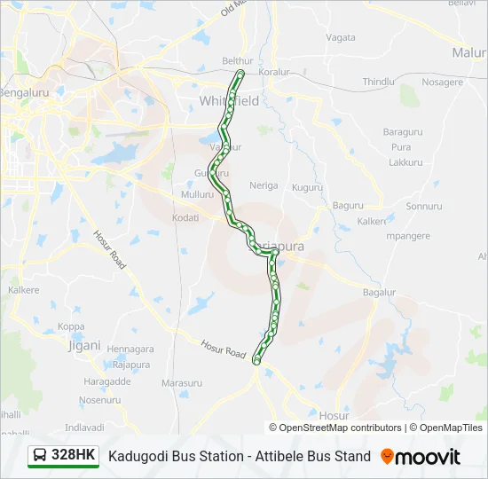 328HK Bus Line Map