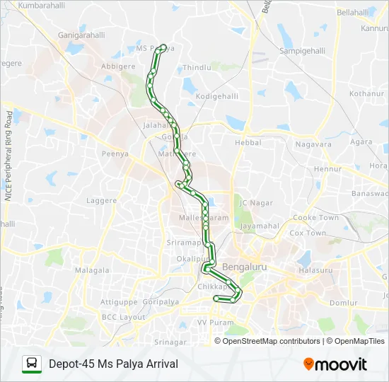 266 KMT-BMT45 Bus Line Map