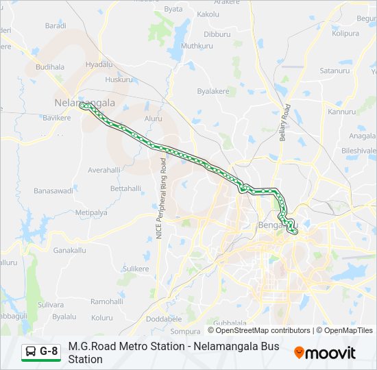 G-8 Bus Line Map