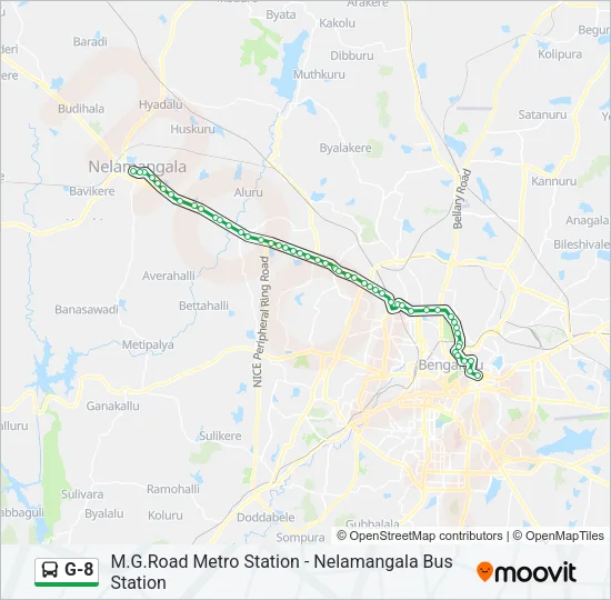 G-8 Bus Line Map