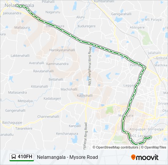 Mysore Road Route Map 410Fh Route: Schedules, Stops & Maps - Mysore Road Bus Station (Updated)