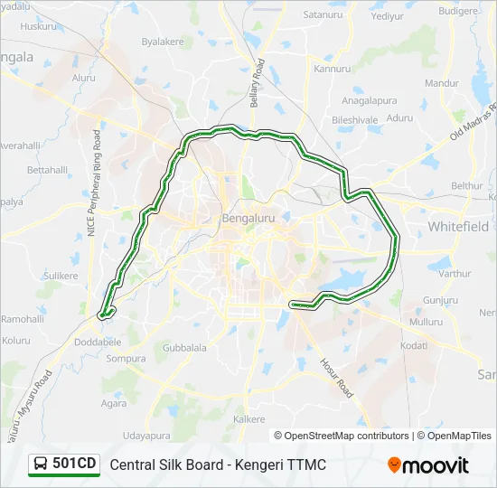 501CD Bus Line Map