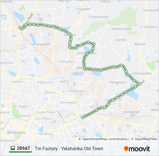 Tin Factory Route Map 289At Route: Schedules, Stops & Maps - Tin Factory (Updated)