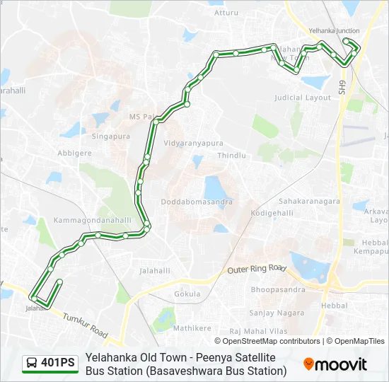 401PS Bus Line Map