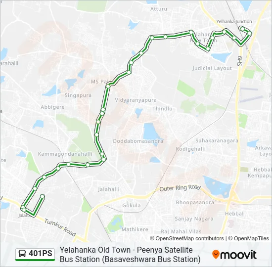 401PS Bus Line Map