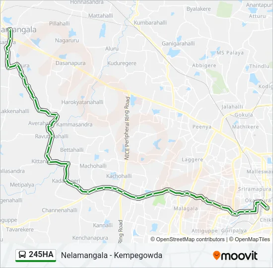 245HA Bus Line Map