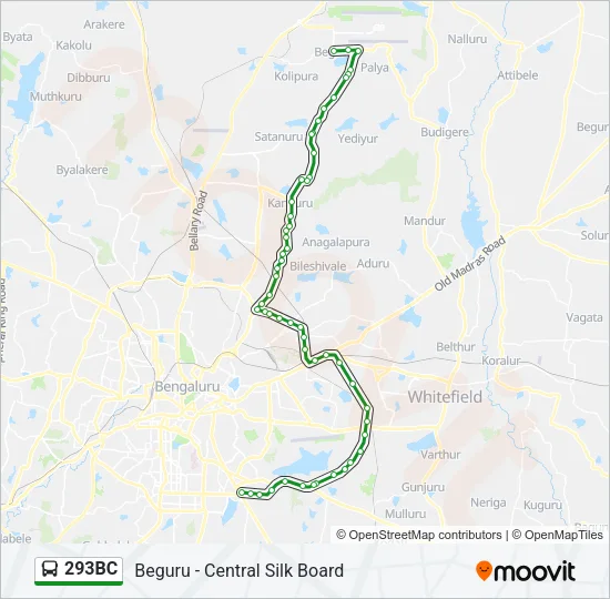 293BC Bus Line Map