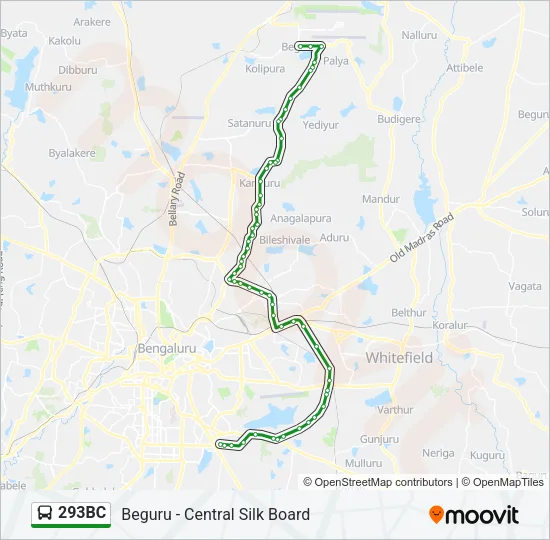 293BC Bus Line Map