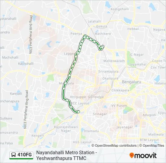 410FG Bus Line Map