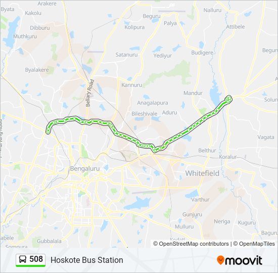 508 bus Line Map