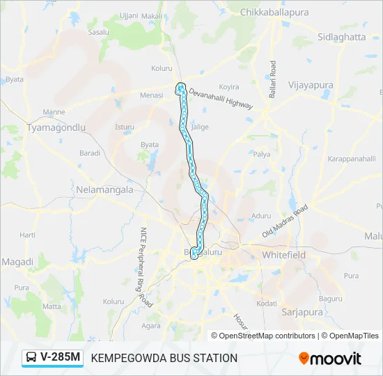 V-285M Bus Line Map