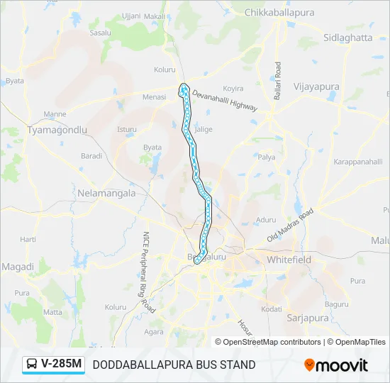 V-285M Bus Line Map