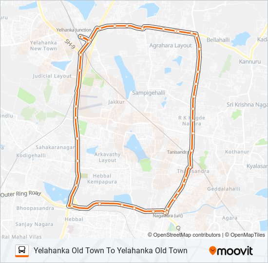 CHAKRA-10 bus Line Map