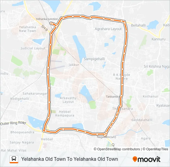 CHAKRA-10 Bus Line Map